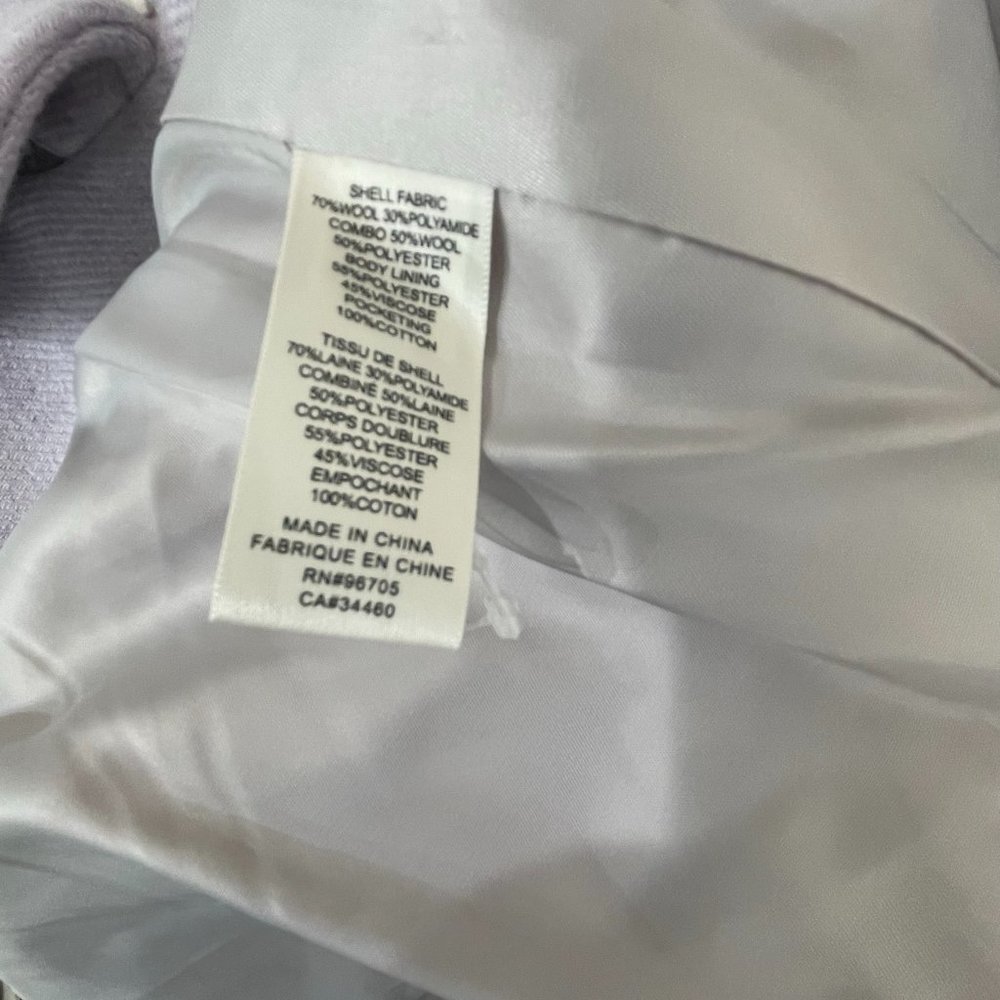 REBECCA TAYLOR {8} Lilac Melton Coat Wool - Picture 7 of 7